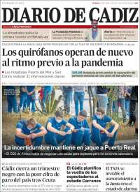 Portada de Diario de Cádiz (España)