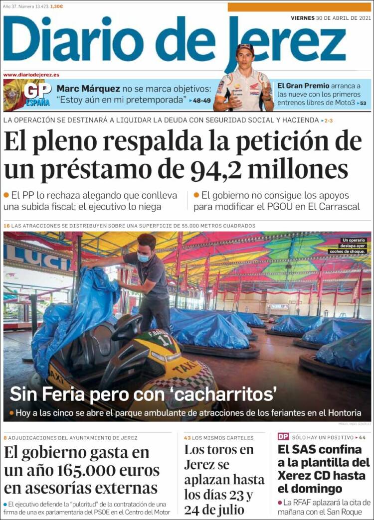 Portada de Diario de Jerez (España)