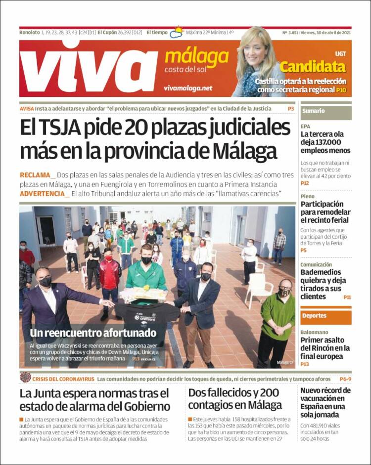 Portada de Viva Málaga (España)