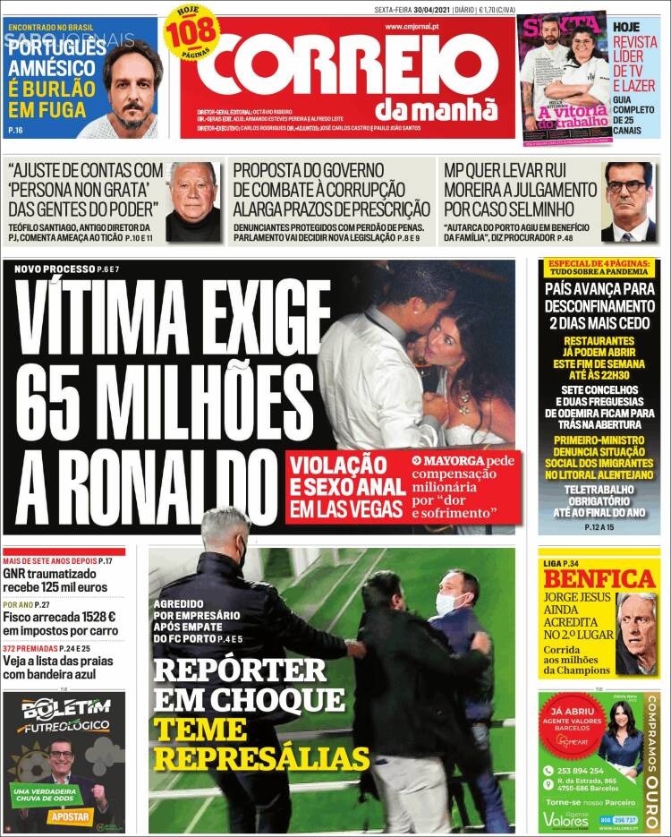 Portada de Correio da Manhã (Portugal)