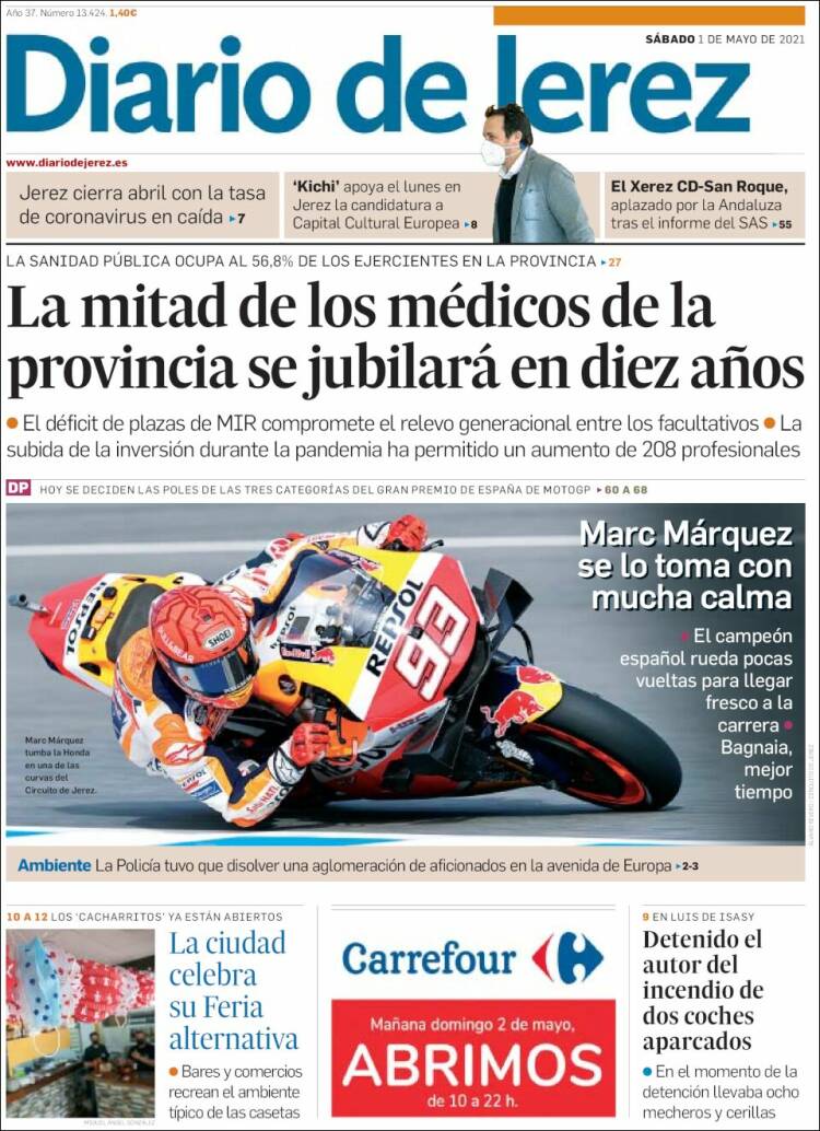 Portada de Diario de Jerez (España)