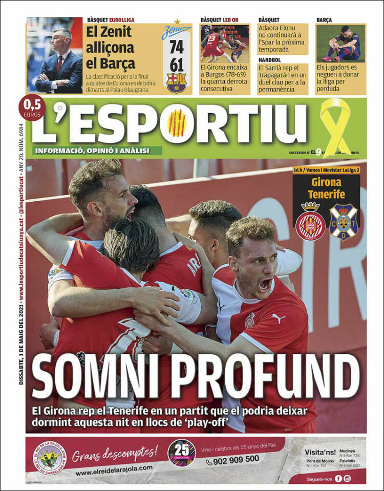 Portada de L'Esportiu : Girona (España)