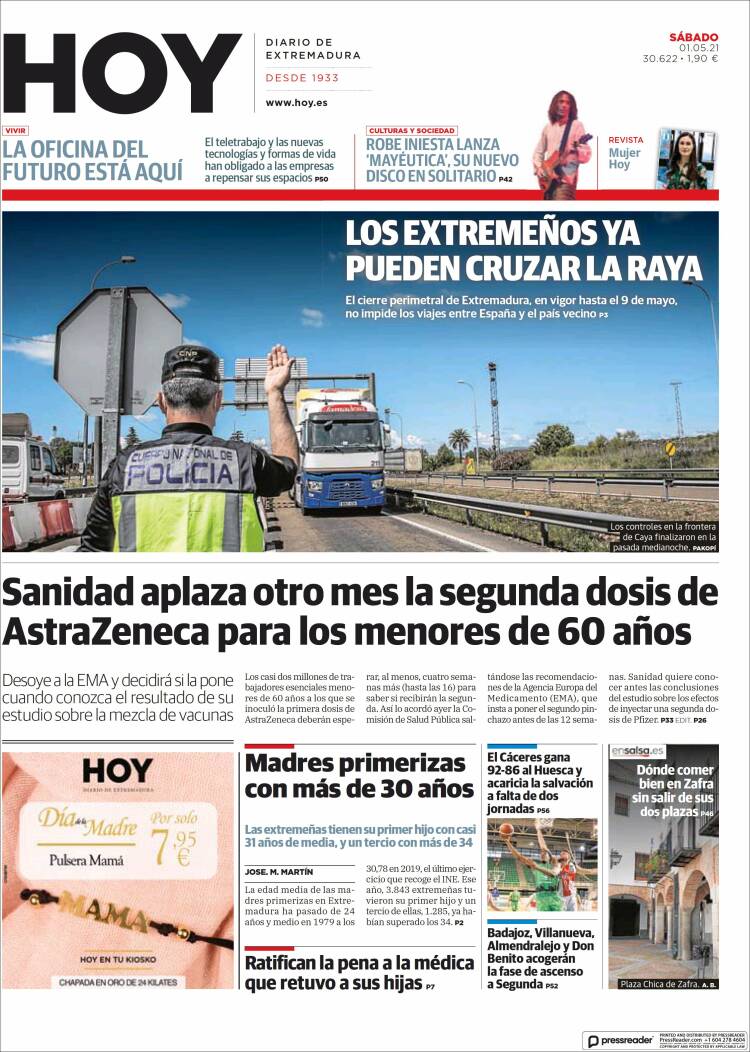 Portada de Hoy - Caceres (España)
