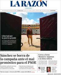 Portada de La Razón (España)