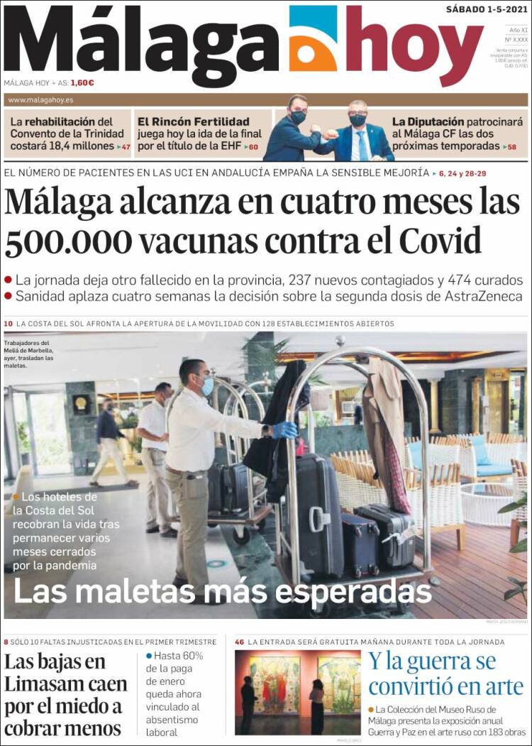 Portada de Málaga Hoy (España)