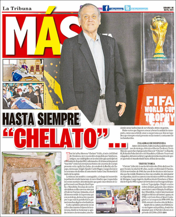 Portada de Diario Más (Honduras)