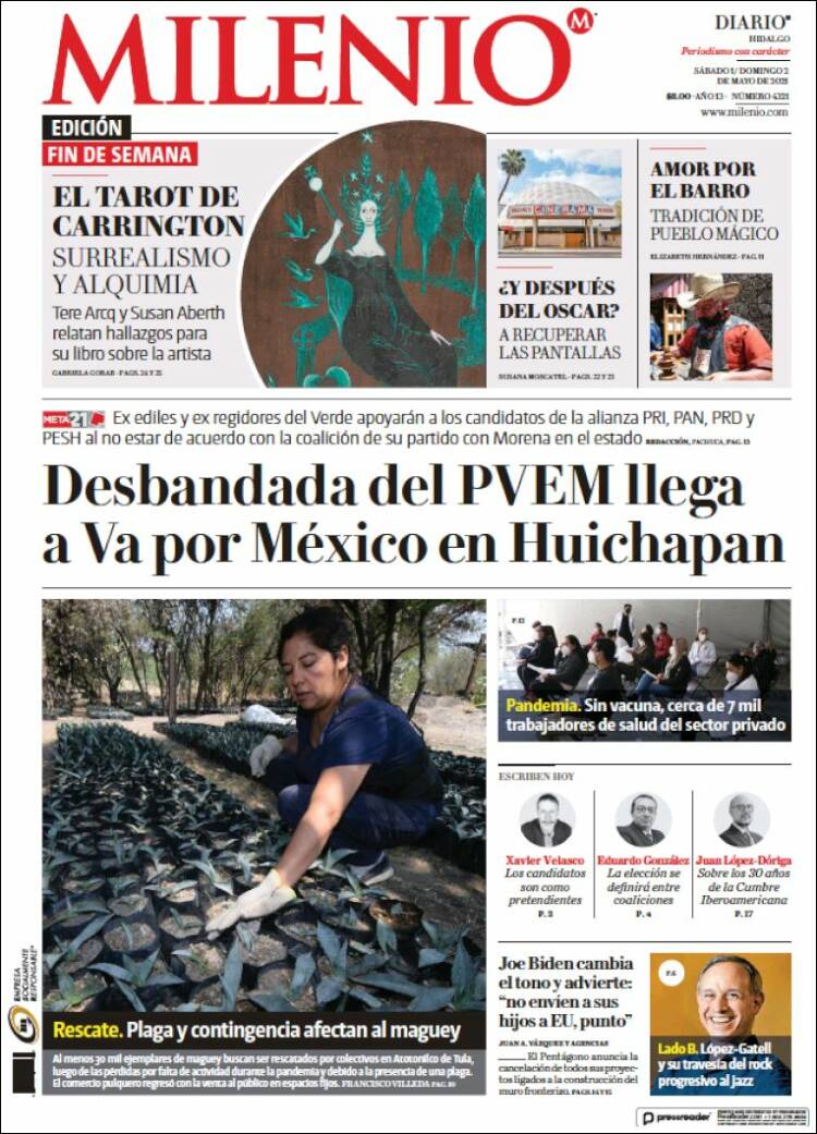 Portada de Milenio de Hidalgo (M&eacute;xico)