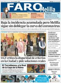 Portada de El Faro de Melilla (España)