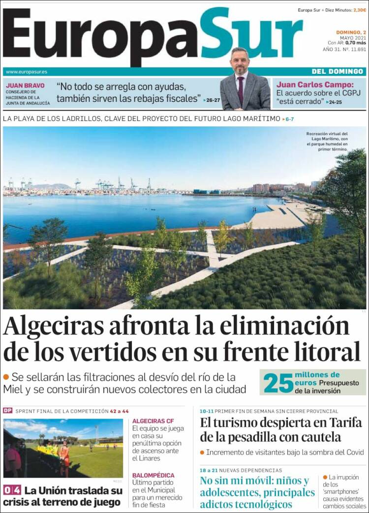 Portada de Europa Sur (España)