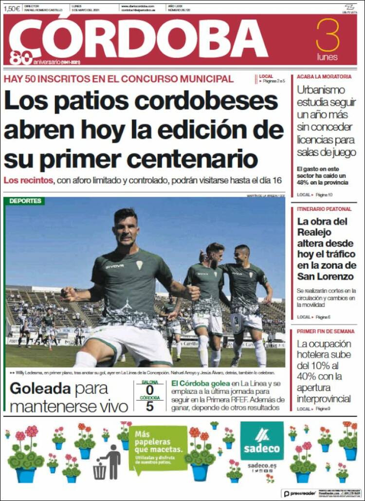 Portada de Diario de Córdoba (Spain)