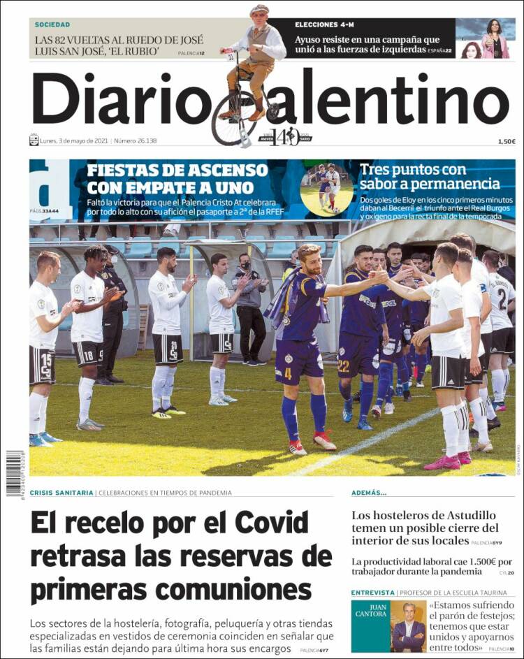 Portada de Diario Palentino (Spain)