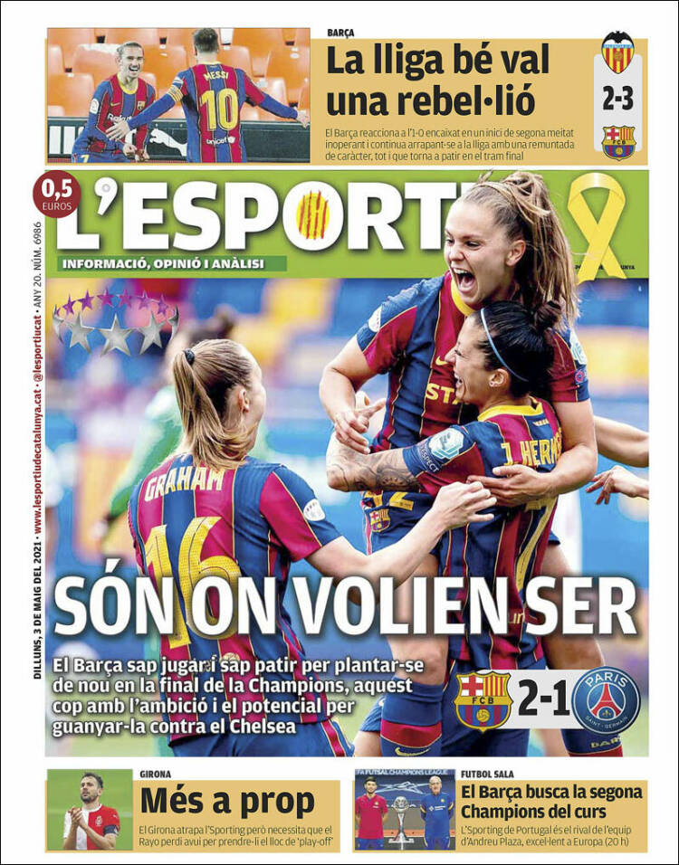 Portada de L'Esportiu : Girona (España)