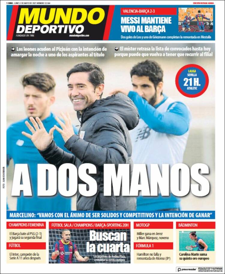 Portada de Mundo Deportivo Bizkaia (España)