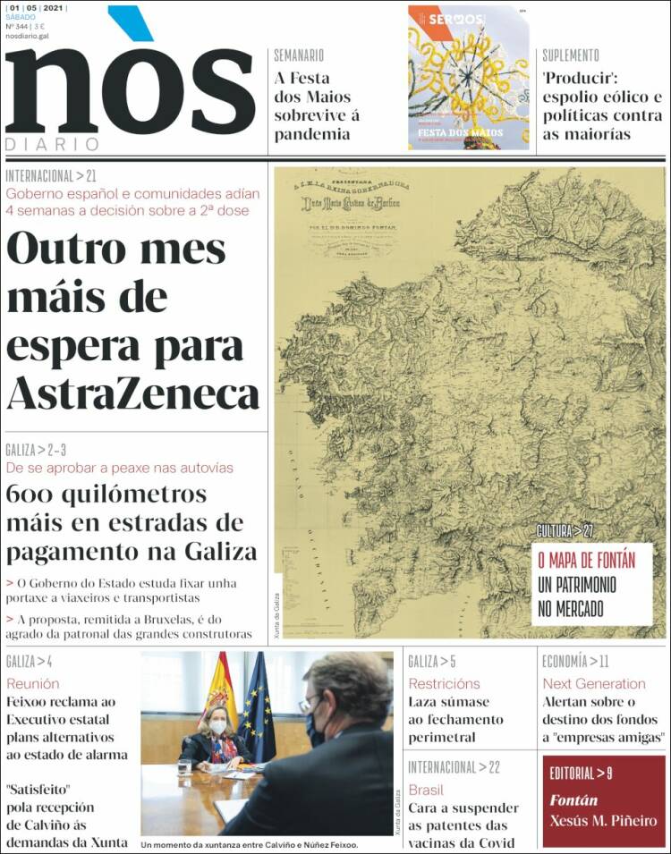 Portada de Nòs Diario (Spain)