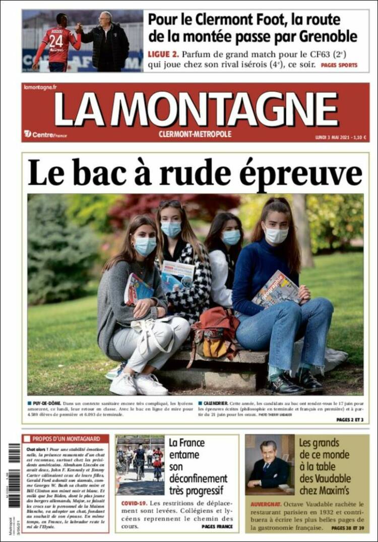 Portada de La Montagne (Francia)