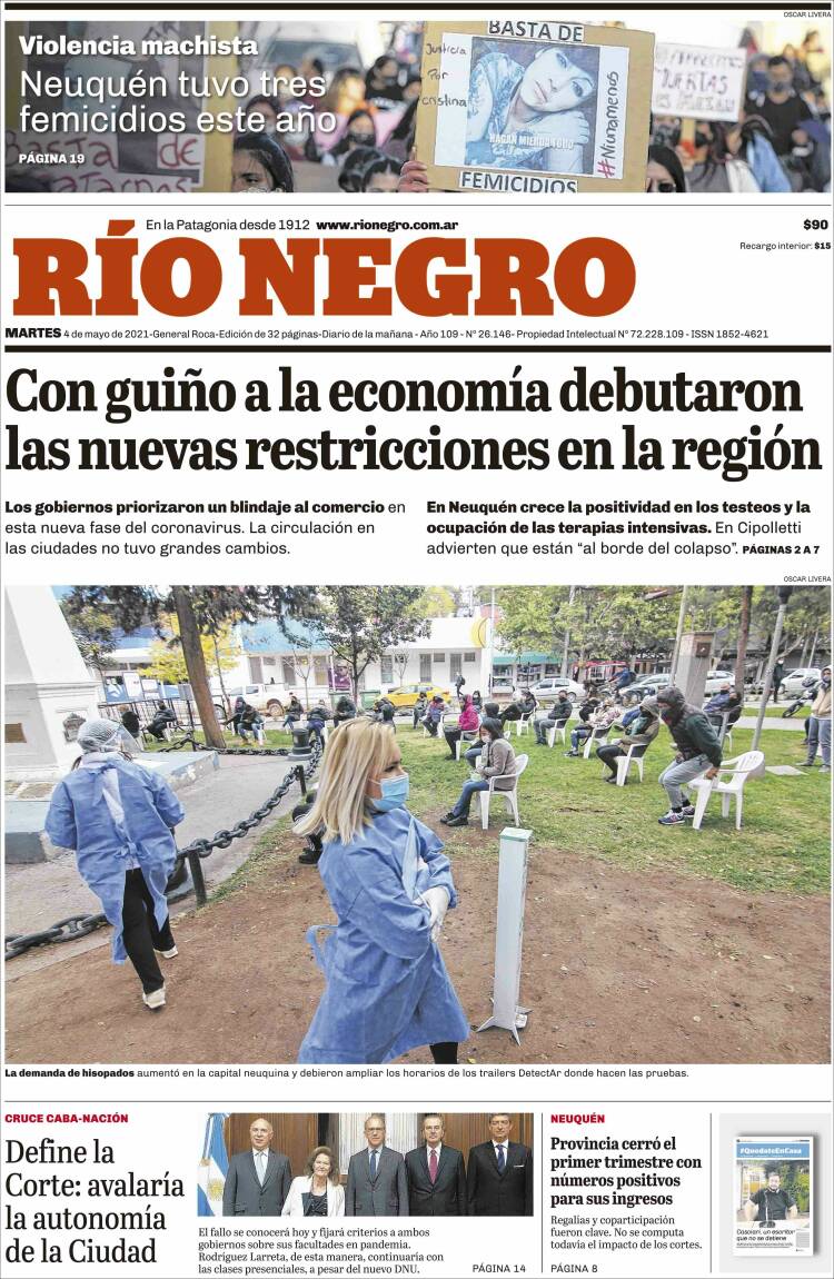 Portada de Rio Negro (Argentina)