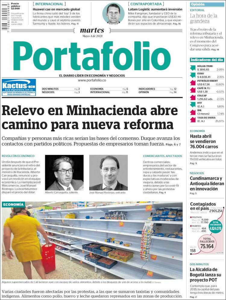Portada de Portafolio (Colombia)