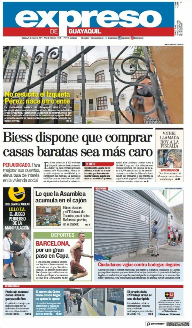 Portada de Expreso (&Eacute;quateur)