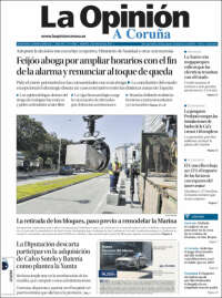 Portada de La Opinión de A Coruña (España)