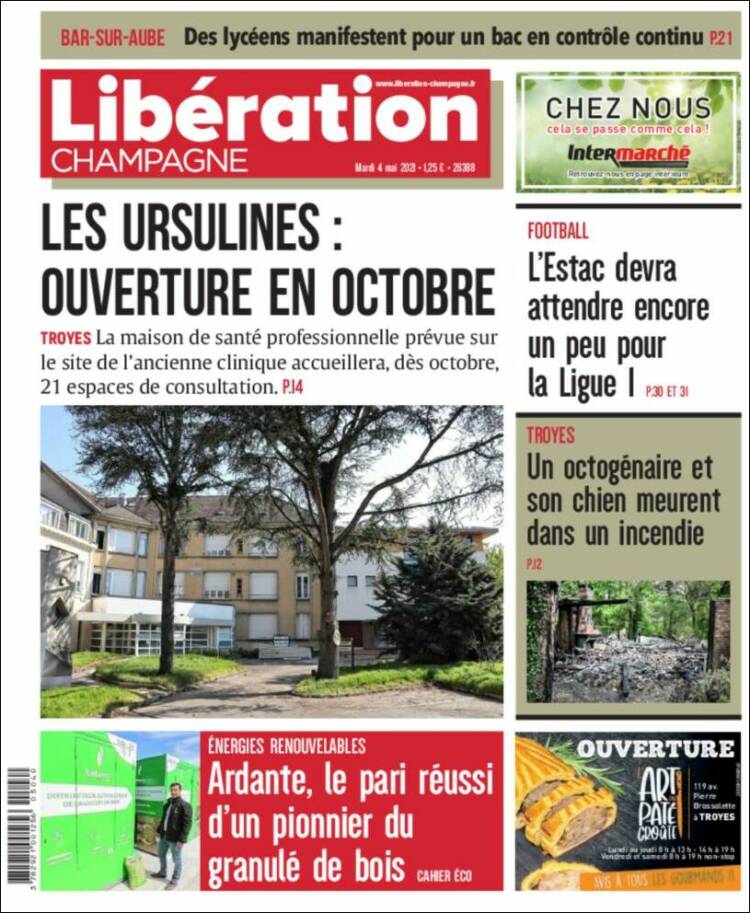 Portada de Libération Champagne (France)