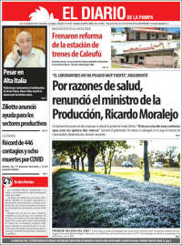 Portada de Diario de La Pampa (Argentina)