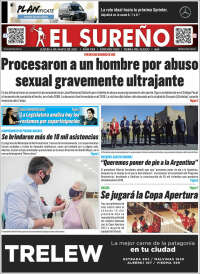 Portada de Diario El Sureño (Argentina)