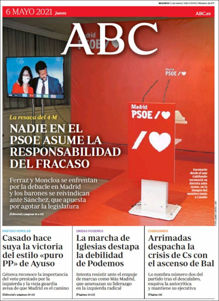 Portada de ABC (España)