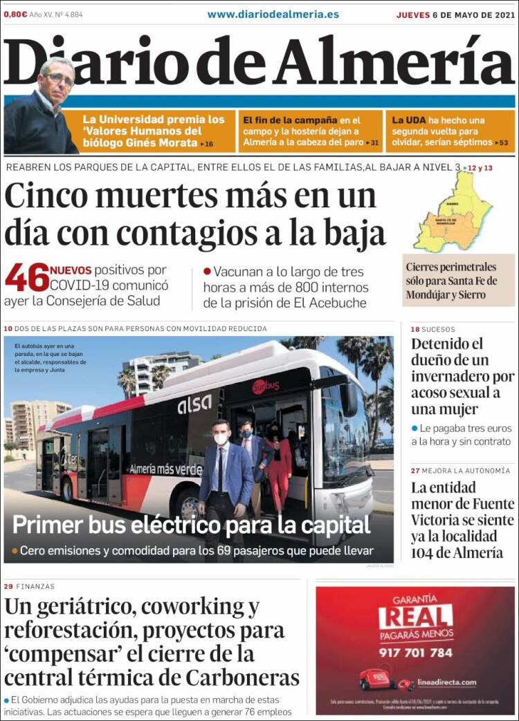 Portada de Diario de Almería (Spain)