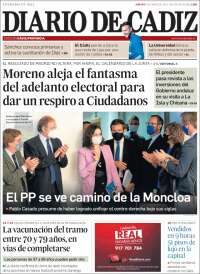 Portada de Diario de Cádiz (España)