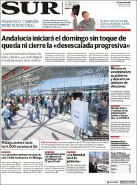 Portada de Diario el Sur (España)