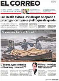 Portada de El Correo - Guipuzcoa (Spain)