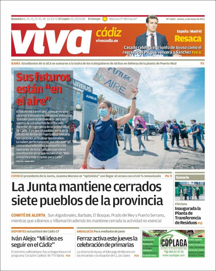 Portada de Información - Cadiz (Spain)