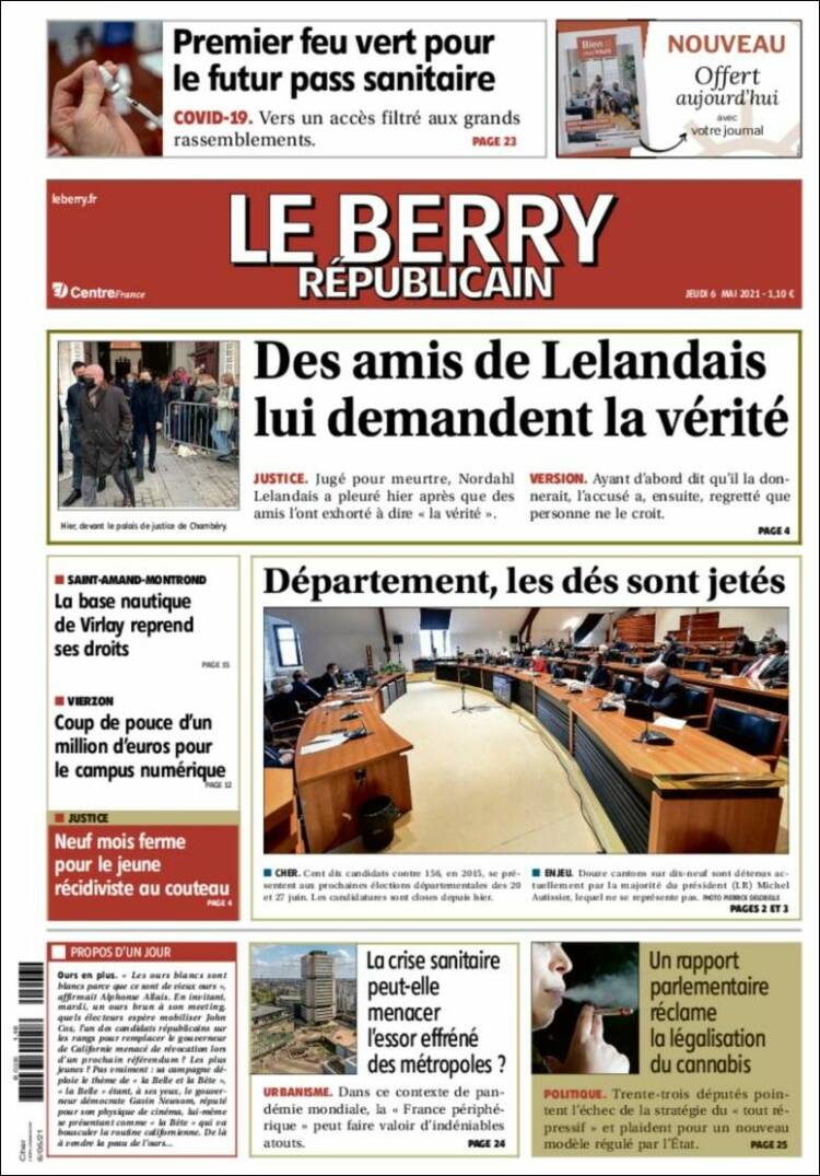 Portada de Berry Republicain (France)