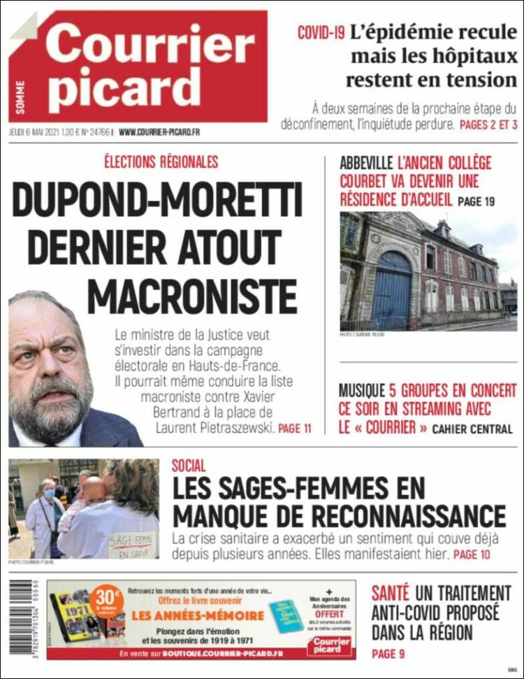 Portada de Courrier Picard (France)