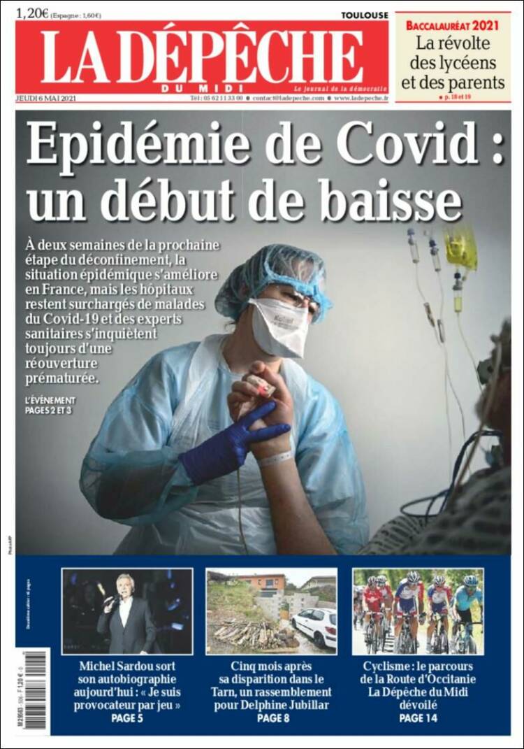 Portada de La Dépêche du Midi (France)