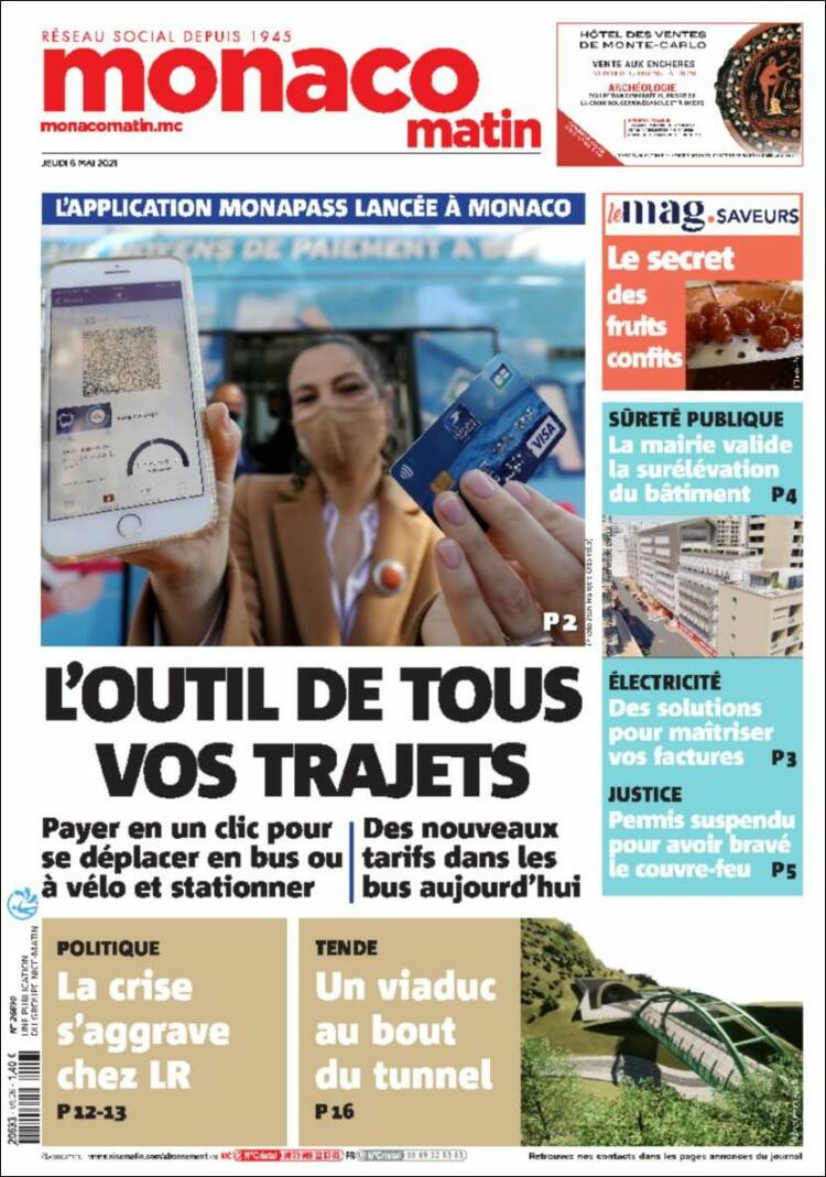 Portada de Nice-Matin (France)