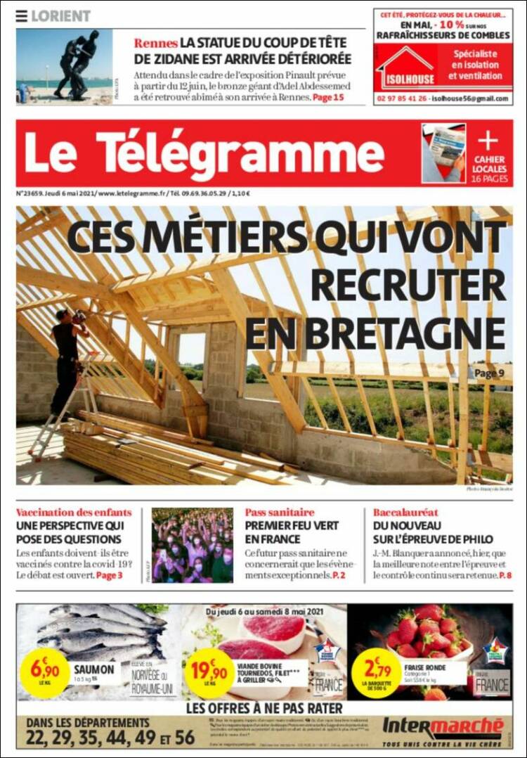 Portada de Télégramme (France)