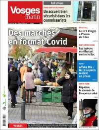 Portada de Vosges Matin (Francia)