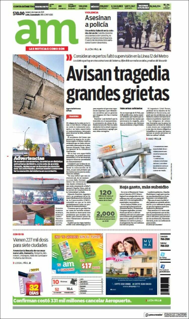 Portada de Al Día A.M. (Mexico)