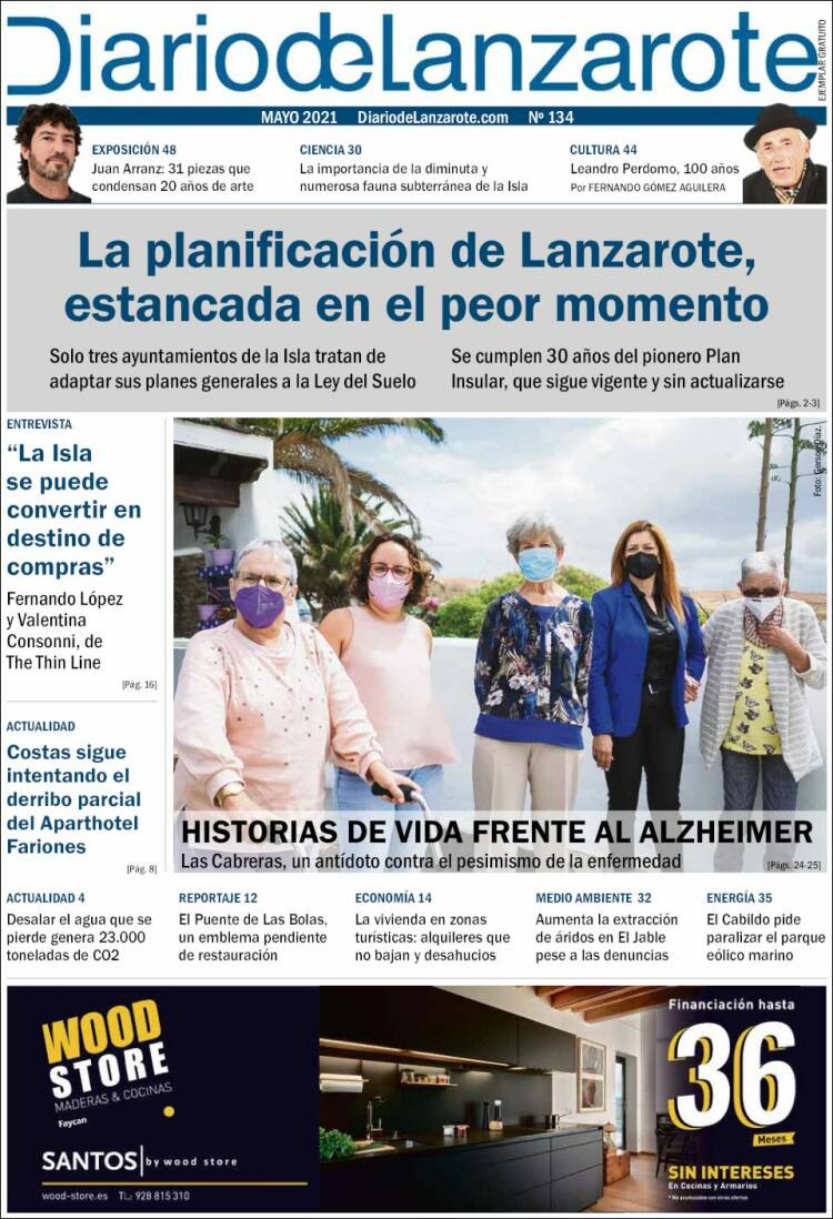 Portada de Diario de Lanzarote (España)