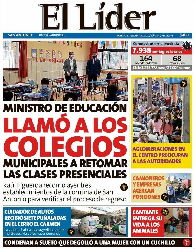 Portada de Lider de San Antonio (Chile)