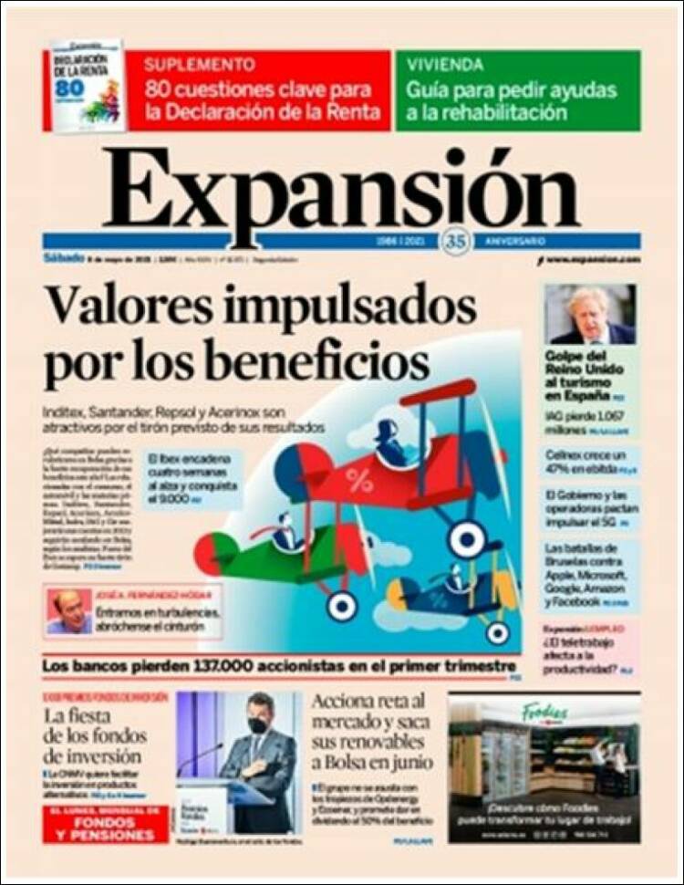 Portada de Expansión (Espa&ntilde;a)