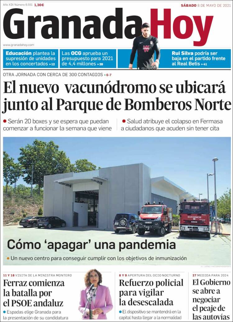 Portada de Granada Hoy (Espa&ntilde;a)