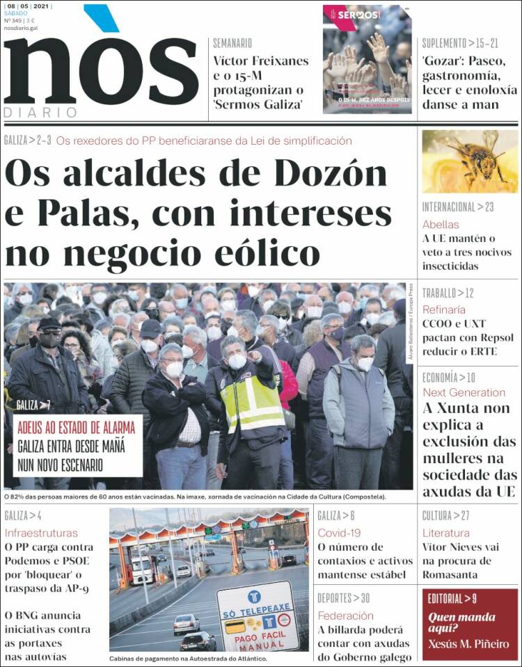 Portada de Nòs Diario (Espa&ntilde;a)