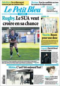 Portada de Le Petit Bleu (Francia)