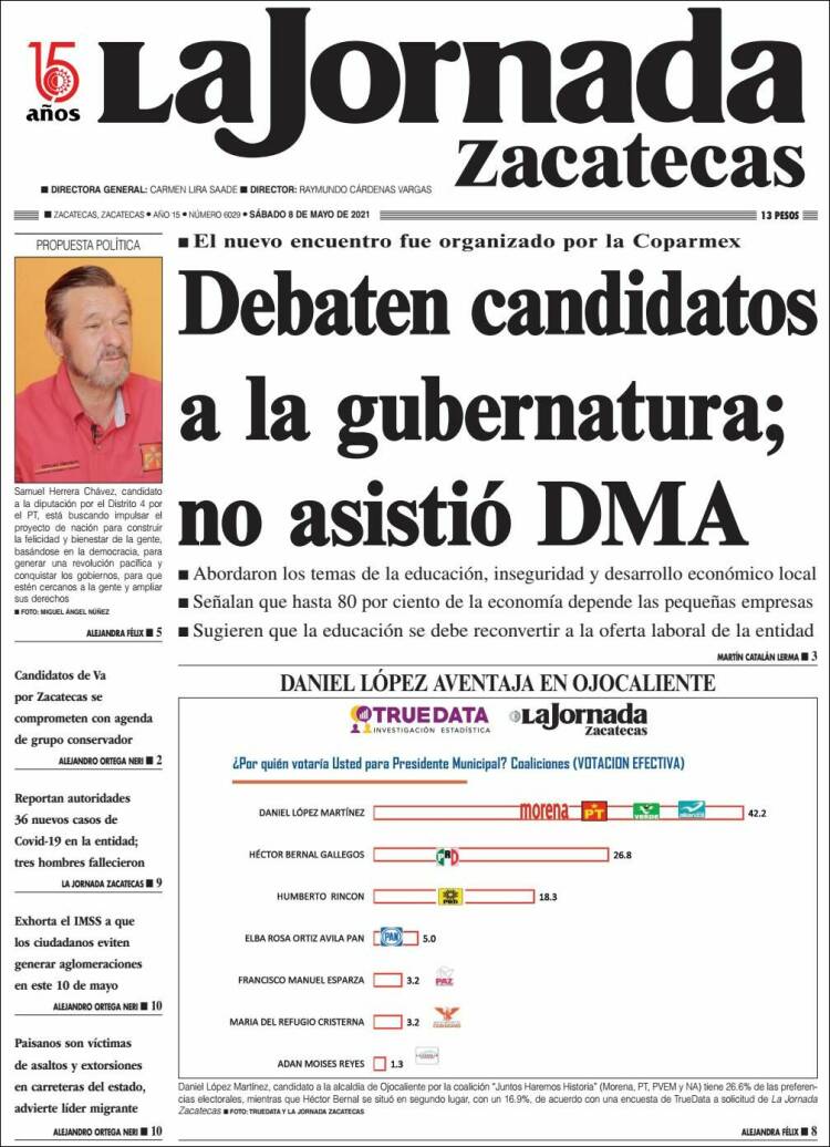 Portada de Jornada de Zacatecas (México)