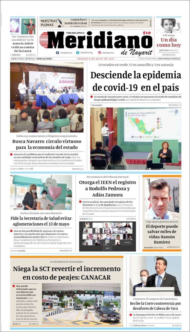 Portada de Meridiano (México)