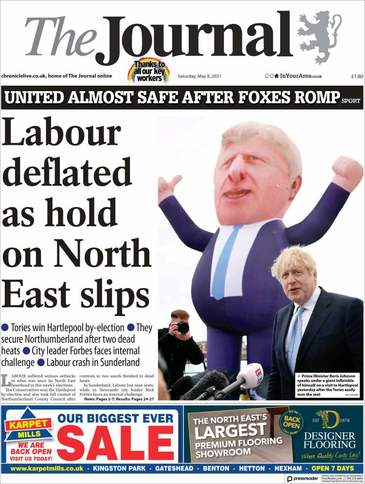 Portada de The Journal (Reino Unido)