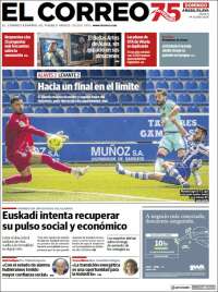 Portada de El Correo - Álava (Spain)