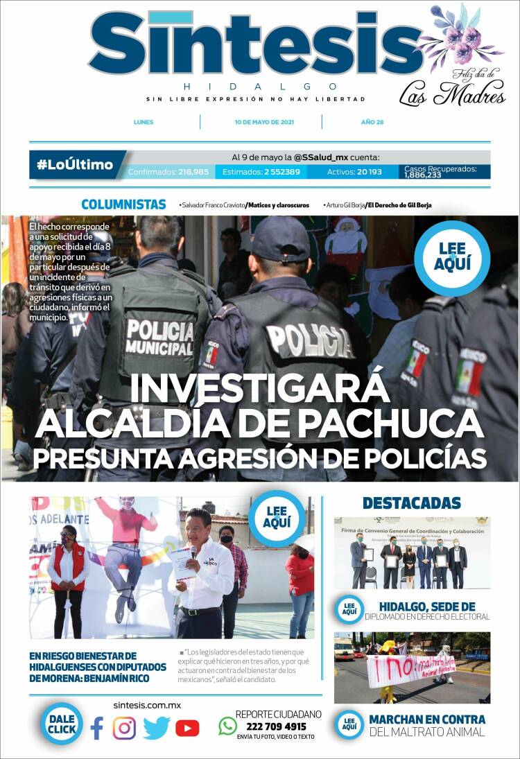 Portada de Sistesis - Hidalgo (M&eacute;xico)